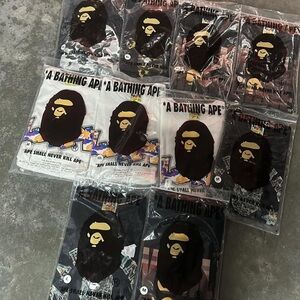 Bape Graphic Tees in Black and White